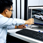 Automotive Suspension Design**

"A team of Malaysian engineers in a modern office, collaborating on a car suspension design using CAD software. Focus on the detailed suspension model on the screen. Professional attire, fully clothed, safe for work, perfect anatomy, natural proportions, appropriate content, high-resolution rendering, realistic lighting."

**