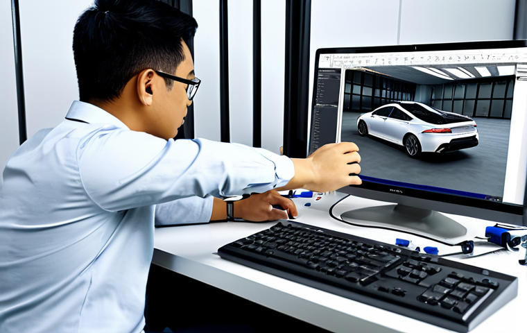 Automotive Suspension Design**

"A team of Malaysian engineers in a modern office, collaborating on a car suspension design using CAD software. Focus on the detailed suspension model on the screen. Professional attire, fully clothed, safe for work, perfect anatomy, natural proportions, appropriate content, high-resolution rendering, realistic lighting."

**
